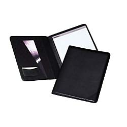 Samsill Sterling Writing Pad - Letter - 8 1/2' X 11' Sheet Size - Vinyl - Black - 1 Each