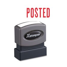 Shachihata Inc Xst1047 Posted Pre-Inked Stamp44; .5 In. X 1.63 In. Impression44; Red Ink