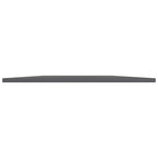 vidaXL Bookshelf Boards - Set of 4, High Gloss Gray, Engineered Wood, 39.4x19.7x0.6