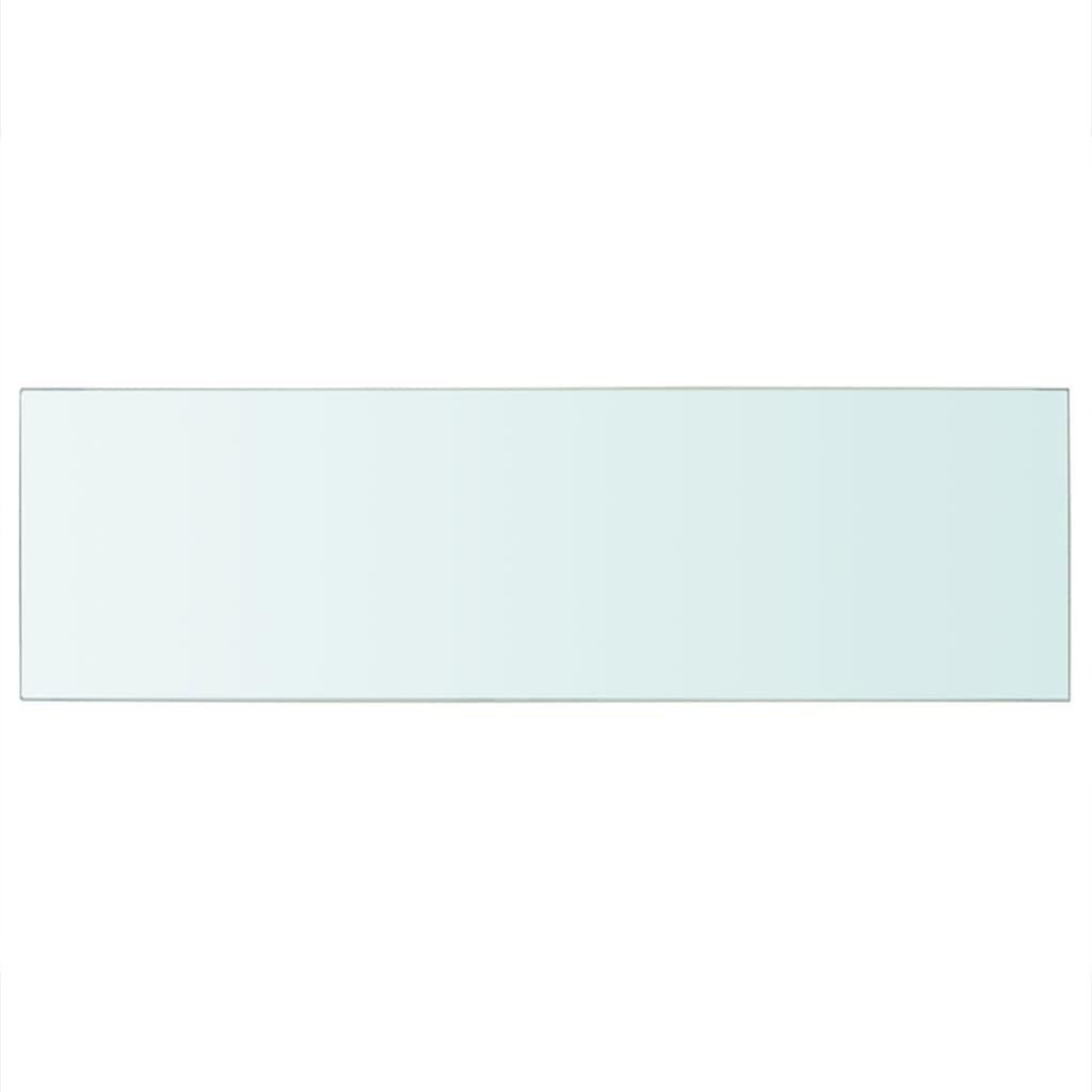 vidaXL Tempered Glass Shelf Panel 31.5&quot;x9.8&quot; - Clear, High Load Capacity Wall Display Panel Ideal for Homes and Shops