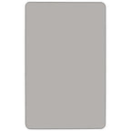 Flash Furniture Wren Mobile 30''W X 48''L Rectangular Grey Hp Laminate Activity Table - Height Adjustable Short Legs