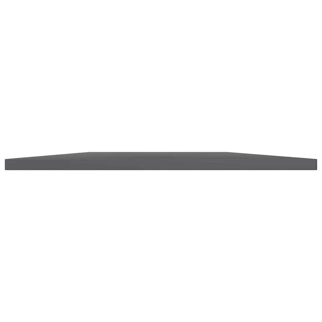 vidaXL Engineered Wood Bookshelf Boards - 8 Pack, High Gloss Gray, 23.6"x19.7"x0.6" - Modern Design, Easy to Clean, Versatile Use