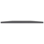 vidaXL Engineered Wood Bookshelf Boards - 8 Pack, High Gloss Gray, 23.6"x19.7"x0.6" - Modern Design, Easy to Clean, Versatile Use