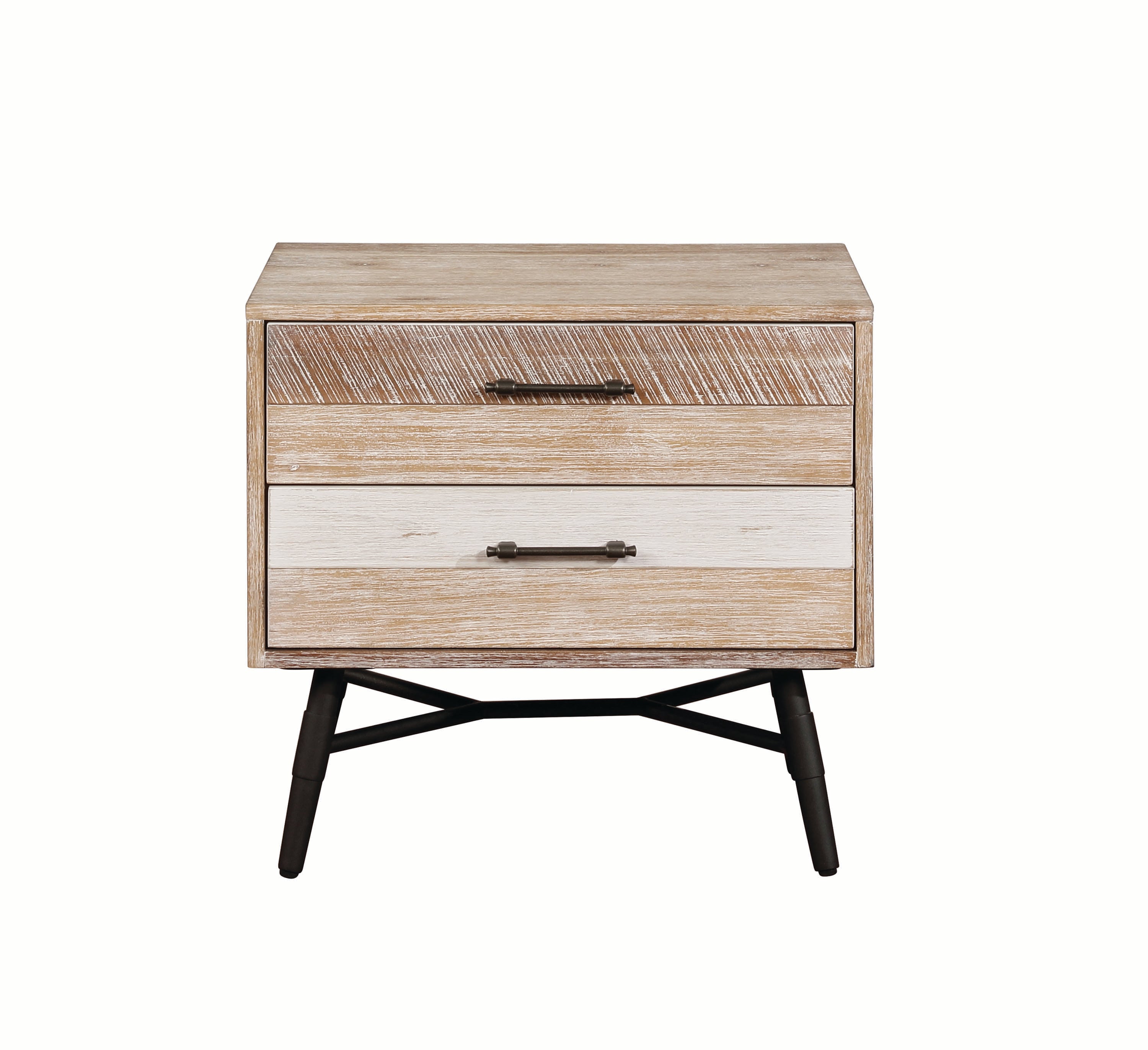 Marlow 2drawer Nightstand Rough Sawn Multi