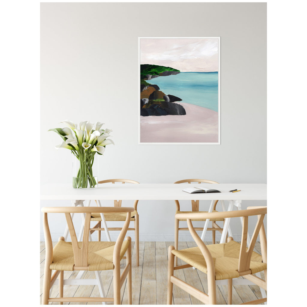 Sylvie Seascape Framed Canvas by Nikita Jariwala