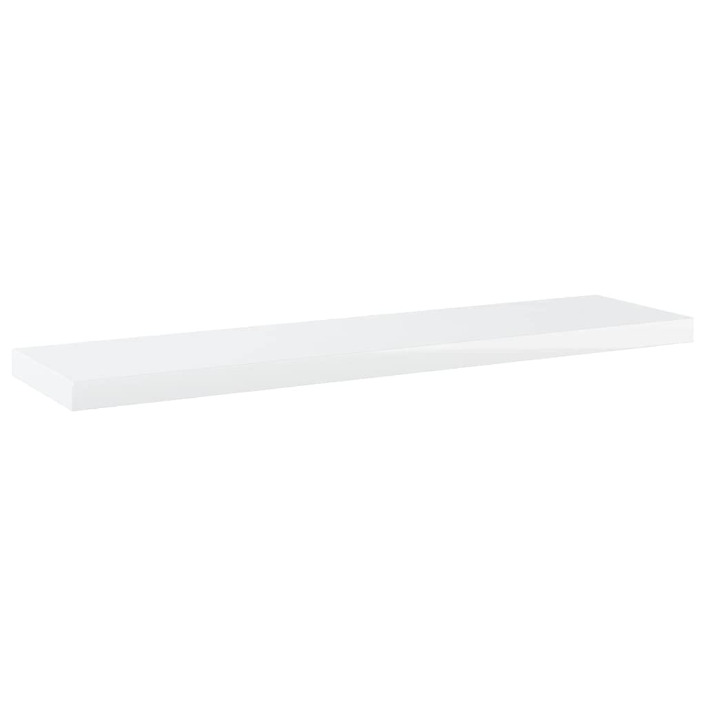 Bookshelf Boards 8 pcs High Gloss White 15.7&quot;x3.9&quot;x0.6&quot; Chipboard