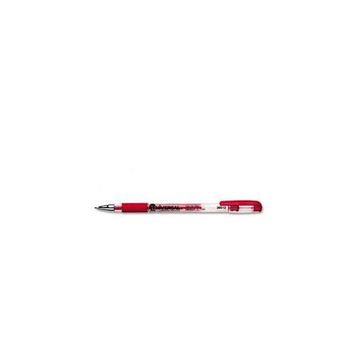 Universal Office Products 39512 Roller Ball Stick Gel Pen Red Ink Medium Dozen