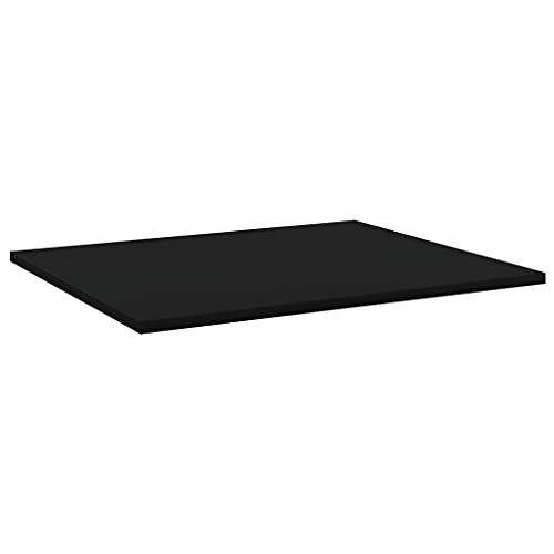 Bookshelf Boards -SKM Bookshelf Boards 4 pcs Black 23.6&quot;x19.7&quot;x0.6&quot; Chipboard