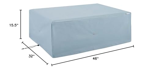Modway EEI-4618-GRY Conway All-Weather Outdoor Patio Furniture Cover for Storage Coffee Table, Gray