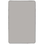 Flash Furniture Wren 30''W x 72''L Rectangular Grey HP Laminate Activity Table - Height Adjustable Short Legs
