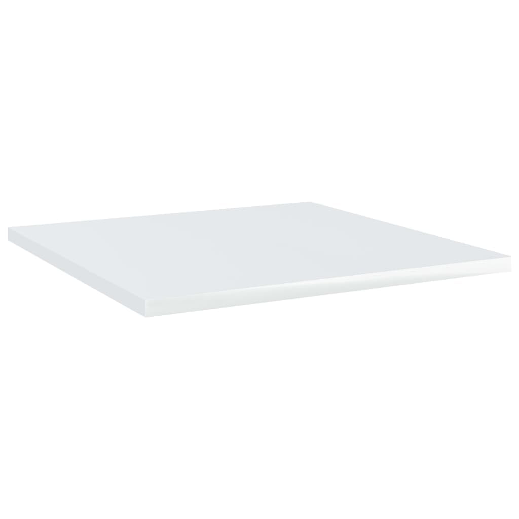 vidaXL Modern High Gloss White Bookshelf Boards 15.7&quot;x15.7&quot;x0.6&quot; – Versatile, Durable, and Easy to Maintain Engineered Wood Panels for Additional Storage