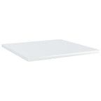 vidaXL Modern High Gloss White Bookshelf Boards 15.7"x15.7"x0.6" – Versatile, Durable, and Easy to Maintain Engineered Wood Panels for Additional Storage