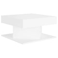 vidaXL White Coffee Table 57x57x30 cm Particleboard