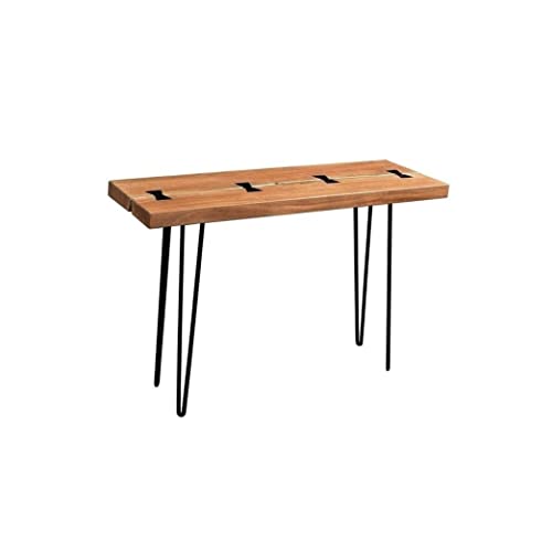 Driftwood Solid Acacia Console Table with Hairpin Legs