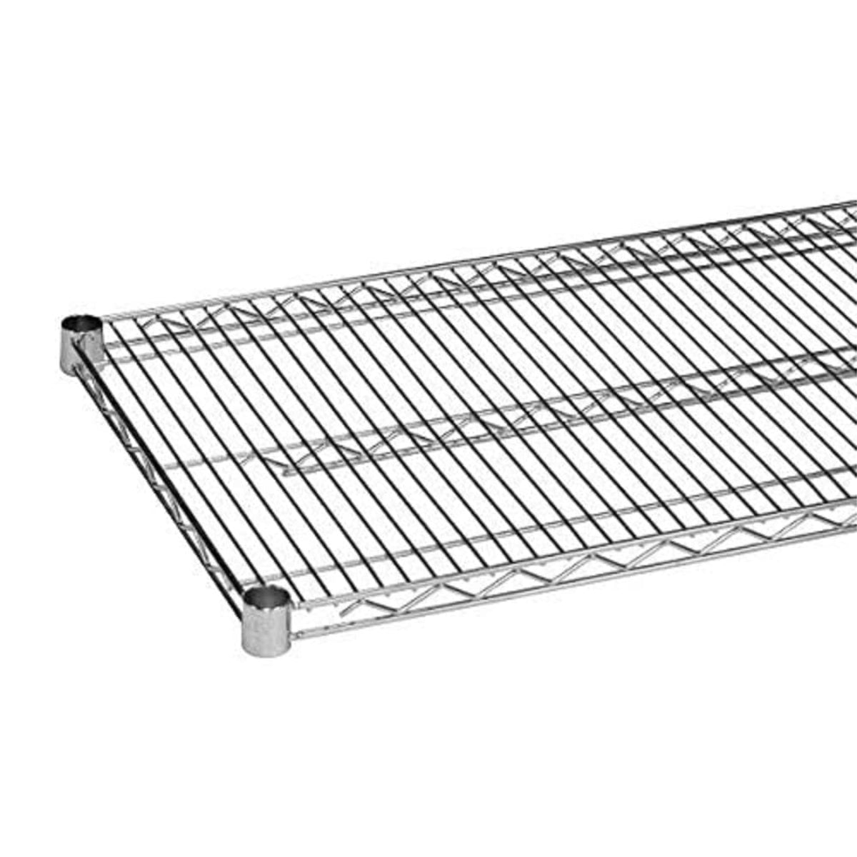 Quantum 2172S Wire Shelf, 72 Inch W X 21 Inch D, 600 Lbs Capacity, Stainless, Stainless, Nsf