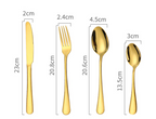 CasaFoyer 24 pcs Stainless Steel Tableware Set with Box
