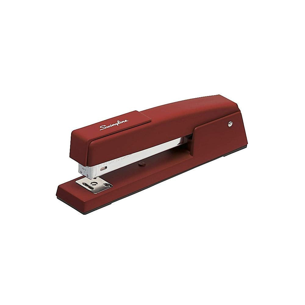 Swingline Classic 747 Full Strip Stapler, 20 Sheet Capacity, Burgundy