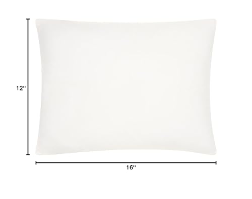 HomeRoots 100% Polyester 12' x 16' Choice White Lumbar Pillow Insert