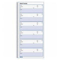 Voice Mail Log Book, 10-5/8'X5-5/8', 600 Message Log, White Qty:5