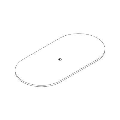 Lorell Llrprt4896Es Prominence 2.0 Racetrack Conference Tabletop