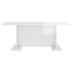 vidaXL Coffee Table High Gloss White 40.7"x23.6"x15.7" Engineered Wood
