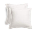 Taoson 2Pcs/Set 100% Cotton 300 Thread Count 24X24 European Square Pillow Shams Envelope Style Pillow Cover Pillowcase Pillow Pr