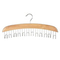 Snnp Wooden Belt Hanger Multipurpose Rack Neck Tie Organizer With 12 Hooks Perfect Storage Holder Organizer For Ties Belts Ties,