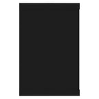 vidaXL Wall Cube Shelves 4 pcs Black 23.6"x5.9"x9.1" Engineered Wood