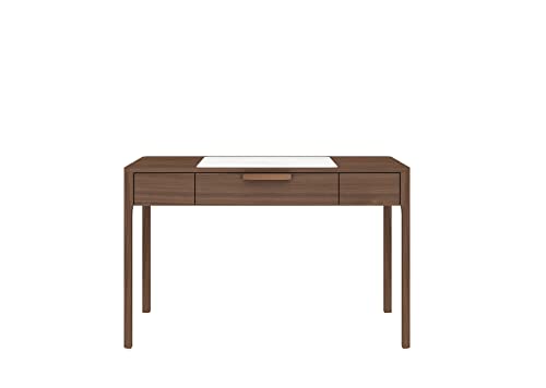 Neos Modern Furniture Wood Office Desk W/Marble Piece Surface