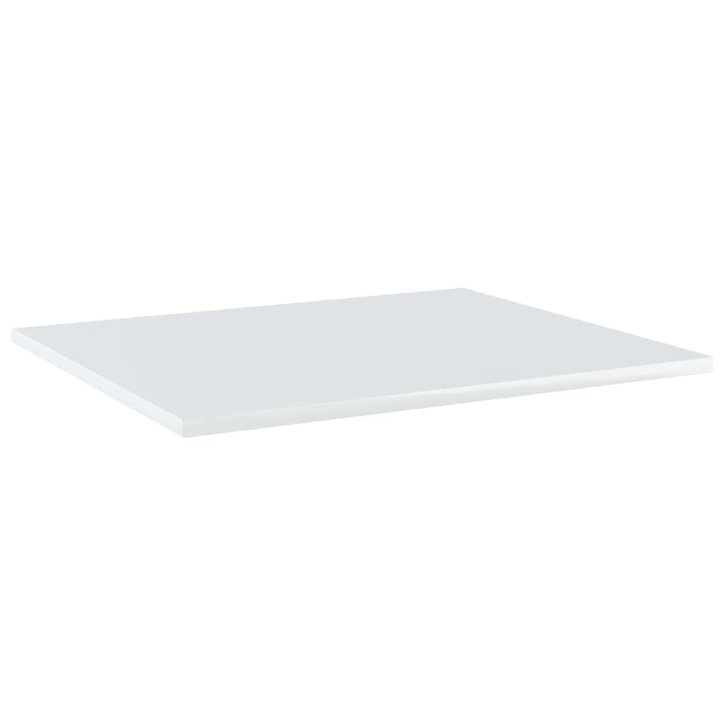 Aisifx Bookshelf Boards 8 pcs High Gloss White 23.6&quot;x19.7&quot;x0.6&quot; Chipboard