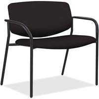 Black Foam, Vinyl Seat - Black Foam, Vinyl Back - Powder Coated, Black Tubular Steel Frame - Four-Legged Base - 25&quot; Width X 33&quot; Depth X 36.5&quot; Height -83120A205-Furniture