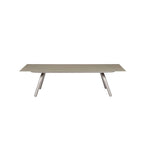 Pangea Home Chelsea 13x48 Modern Aluminum Coffee Table in Slate Gray