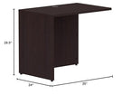 Lorell Espresso Laminate Desk Return