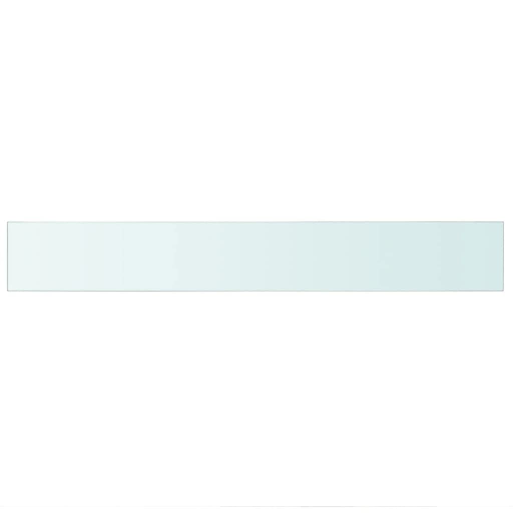 vidaXL Tempered Glass Shelf Panel - Clear 35.4&quot;x4.7&quot; - Wall Mounted Display Shelf - Durable and Easy to Clean - Holds up to 33 lbs