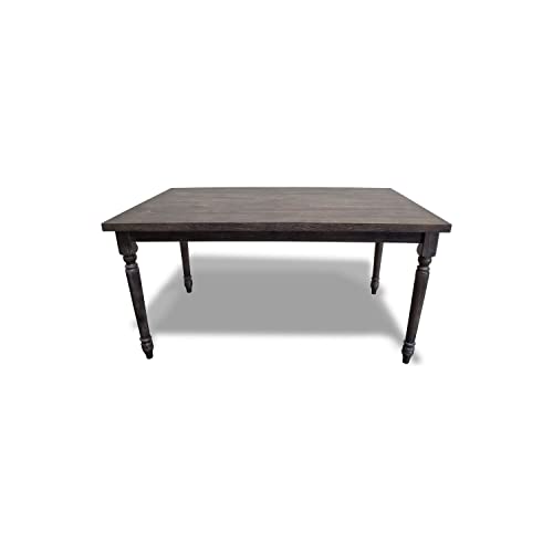 Best Master Furniture Grey Wood And Veneer Distressed Dining Table