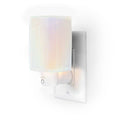 Happy Wax Iridescent Pink Outlet Timer Warmer For Scented Wax - Compact Ceramic Wall Plug In Wax Melt Warmer w/Timer - Wax Melte