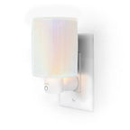 Happy Wax Iridescent Pink Outlet Timer Warmer For Scented Wax - Compact Ceramic Wall Plug In Wax Melt Warmer w/Timer - Wax Melte