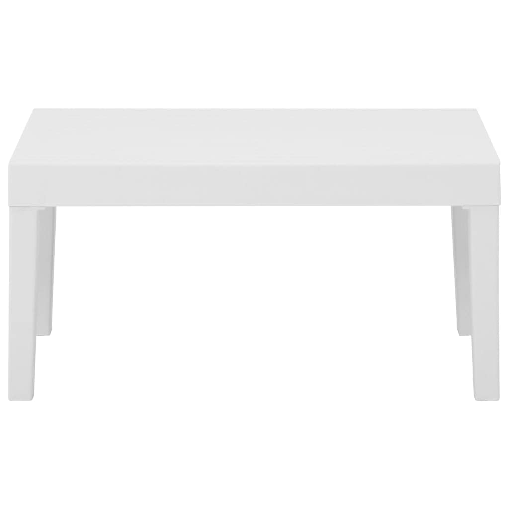 vidaXL White Square Patio Lounge Table - Thumbnail 3