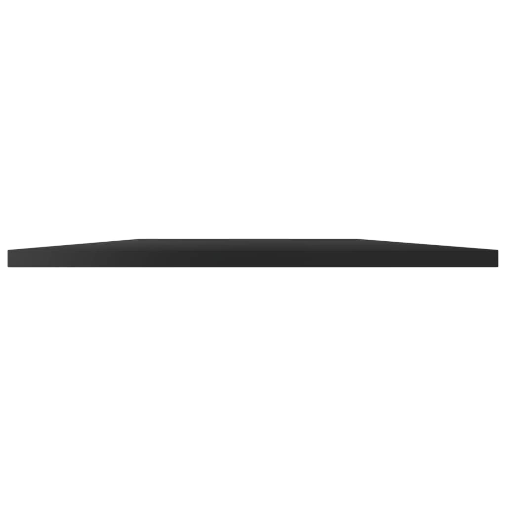 vidaXL Modern Style Bookshelf Boards 8-pcs Set, High Gloss Black, Easy-to-Clean, Engineered Wood, 23.6x19.7x0.6, Black High Gloss Bookcase Boards Replacement