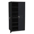 Hon Brigade Storage Cabinet, 5 Adjustable Shelves, 72"H X 36"W X 24 1/4"D, Black