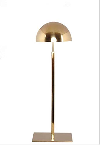 Tbrand Mirror Gold Stainless Steel Adjustable hat Cap Display Stand Holder Racks