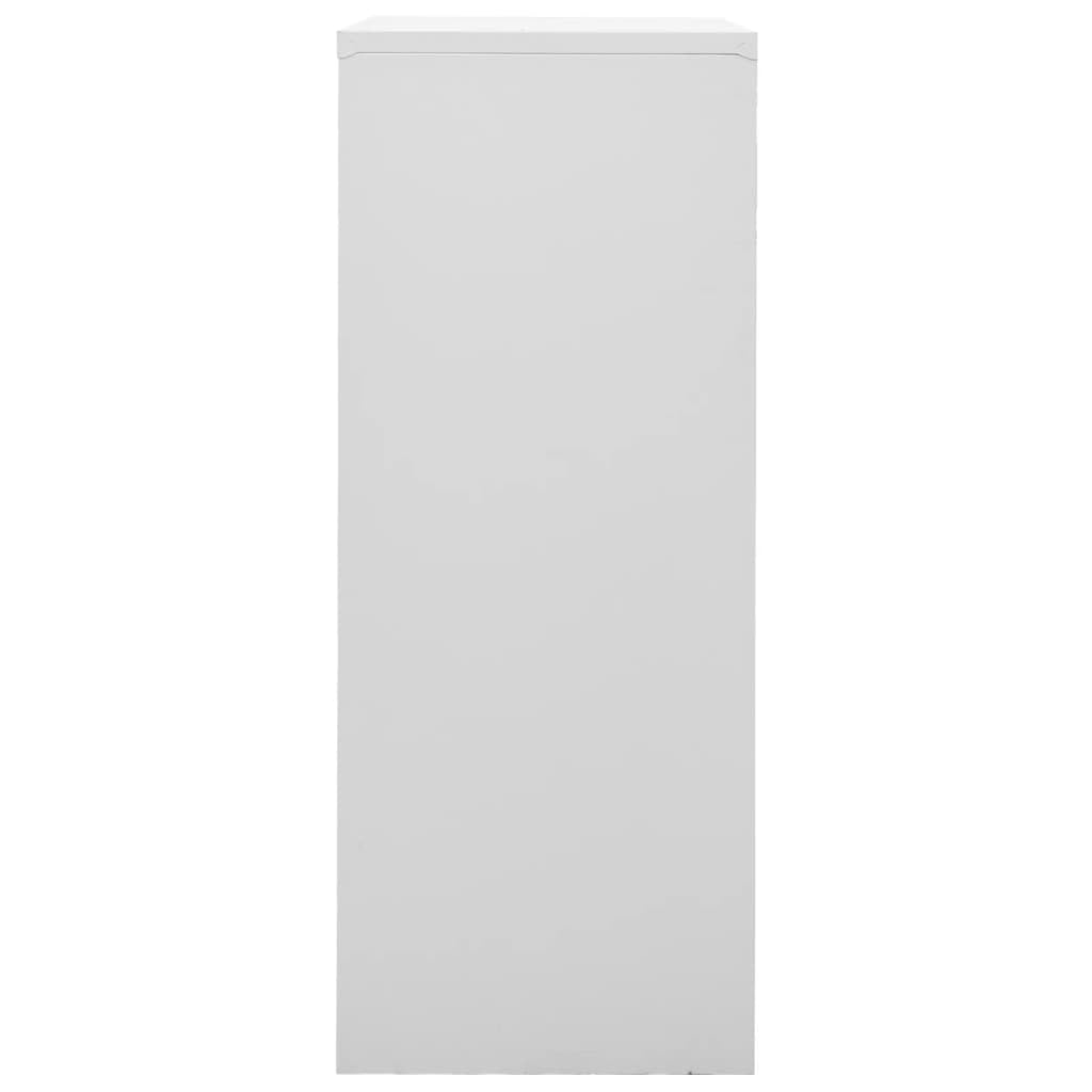 vidaXL Office Cabinet Light Gray 35.4&quot;x15.7&quot;x40.2&quot; Steel