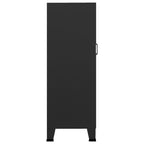vidaXL Industrial Storage Chest with Adjustable Shelves & Drawers - Urban Industrial Style, Durable Metal, Ample Storage, Black