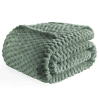 Bnuitland Sage Green Flannel Throw Blanket (50X40 Inches), 300 Gsm Fleece Cozy Warm Soft Lightweight Bed Sofa Blanket For Babys