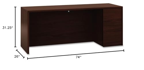 Hon 10500 Series 2 Drawer Right Pedestal Credenza