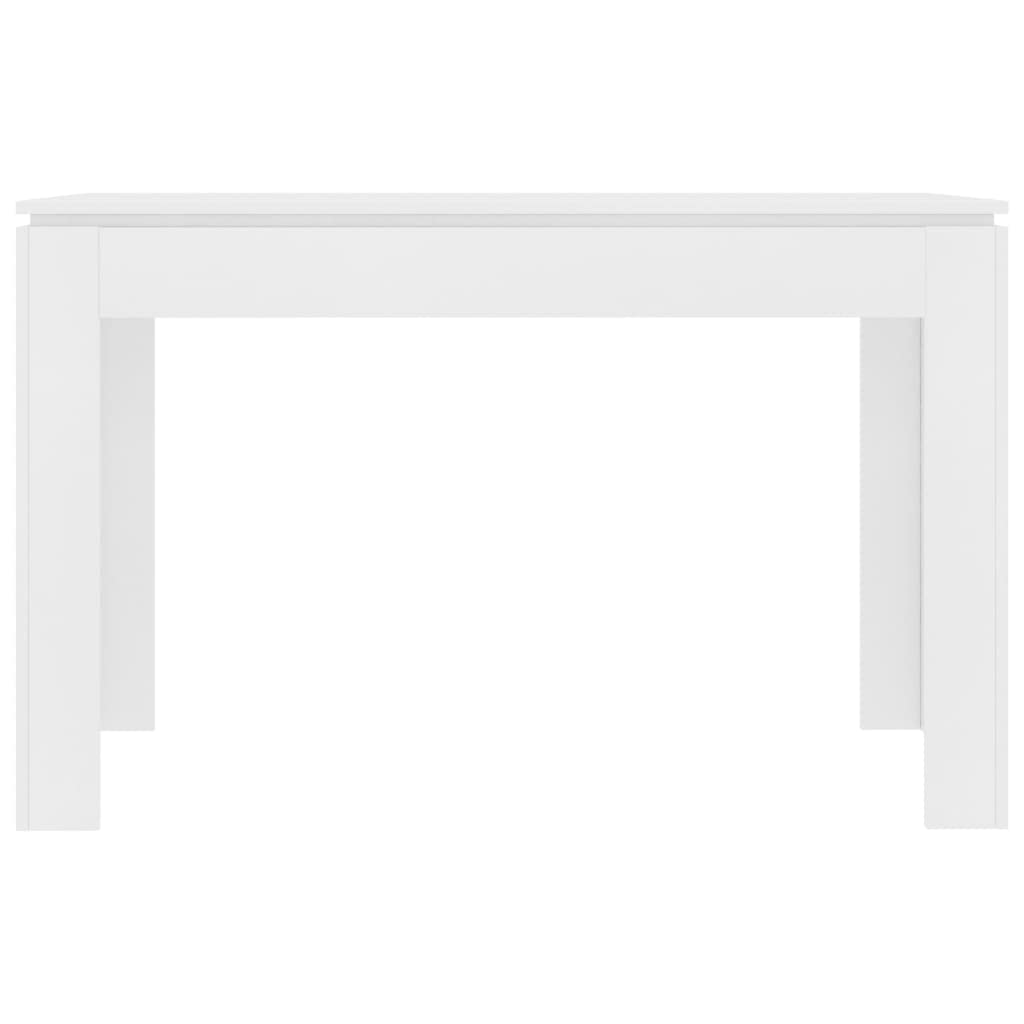 vidaXL Dining Table Sleek Modern Minimalist Home Kitchen Restaurant Dinner Table White 47.2&quot; Chipboard