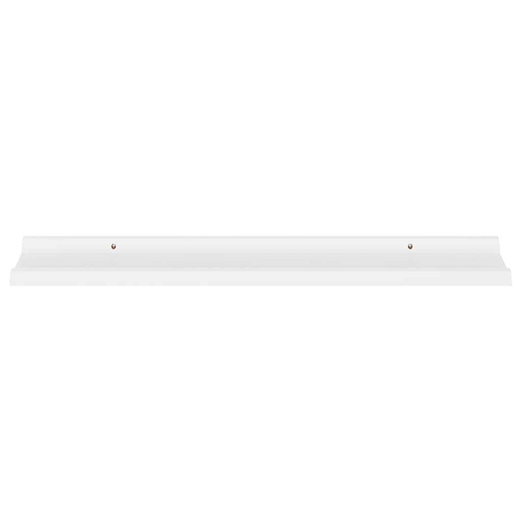 vidaXL Modern MDF Wall Shelves, Set of 4, White, 31.5x3.5x1.2 - Durable, Easy-to-Clean, Space-Saving Design for Stylish Interior Display and Storage