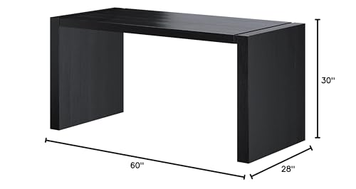 Neos Modern Furniture Wenge Computer Wood Desk