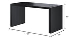 Neos Modern Furniture Wenge Computer Wood Desk