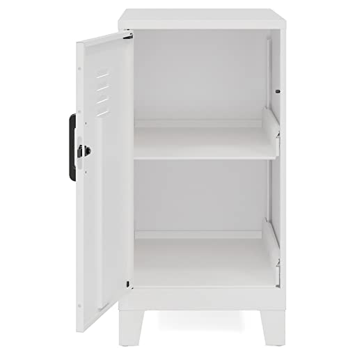Lorell LYS SOHO Locker, 2-Shelf, White